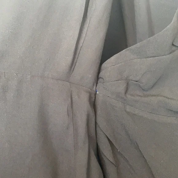 SALE ✨ Atmos&Here Iconic Brand Black midi wrap around button dress size 24 NWT - Picture 4 of 9